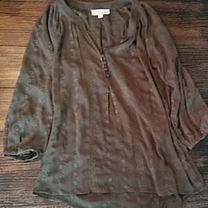 Olive & oak olive green blouse
